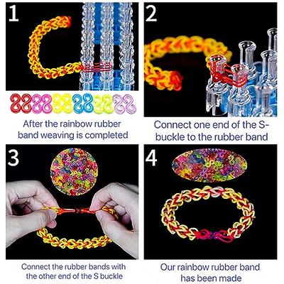 S Clips Rubber Band Clips,500 Pieces Colorful Loom Rubber Band