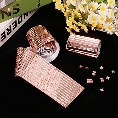 PP OPOUNT 2160 PCS Disco Mirror Tiles, 5 x 5 mm Self-Adhesive Disco Ball  Tiles, Mini Mosaic Tiles for Indoor Outdoor Decoration, DIY Disco Balls,  Vases, Cups, Photo Frames (Rose-Gold) - Yahoo Shopping