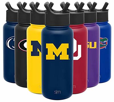 Simple Modern Officially Licensed Collegiate Michigan Wolverines Water  Bottle with Straw Lid, Vacuum Insulated Stainless Steel 32oz Thermos, Summit Collection