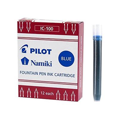 Pilot Black Fountain Pen Ink Cartridges IC-100 item 69100