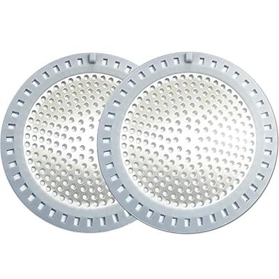 304 Stainless Steel Hair Catcher Shower Drain Cover with Silicone