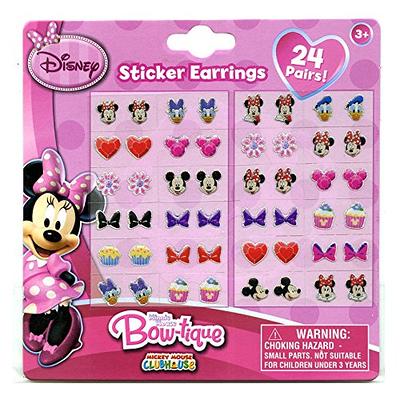 Disney Minnie Mouse Bow-tique Kids 24-pair Sticker Earrings (Pack of 3) -  Yahoo Shopping