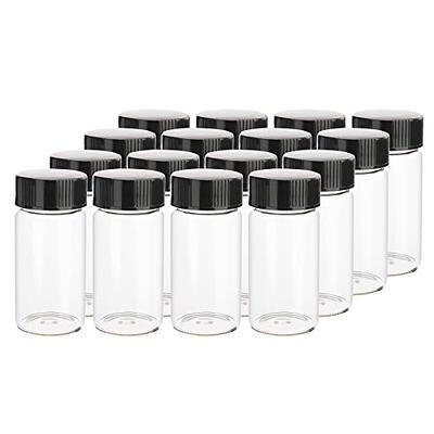 Csfglassbottles 16pcs 25ml Clear Small Glass Vials with White Screwcap  Liquid Sampling Sample Glass Bottles for Chemistry Lab Chemicals - Yahoo  Shopping