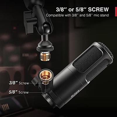 Condenser Microphone USB Desktop Mic For Computer ASMR Live Dubbing Game  With Real-time Monitoring Noise Cancelling