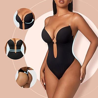 backless bra bodysuit  Invishaper – Plunge Backless Body Shaper Bra,  Backless Bra Bodysuit, Sexy Seamless Thong Full Bodysuits