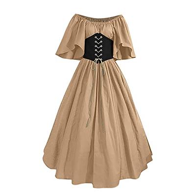 Vestidos Medievales De Mujer  Medieval-Victorian-Costume-Renaissance-Costumes Medieval Dress Women Short  Halloween Costumes for Teacher Women