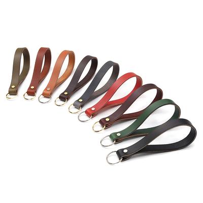 30 Pcs Leather Key Fob Kit for DIY Craft, PU Leather Key Fobs Blanks with  Rivets