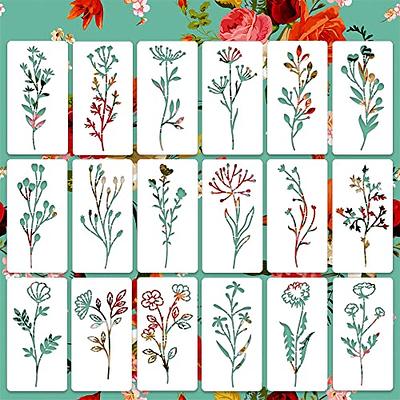 20pcs flower stencils for diy painting