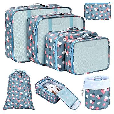 DIMJ Packing Travel Organizer Cubes, 11 Sets Travel Luggage Organizer for  Suitcases Waterproof Packing Organizers with Clothing Shoe Storage Bags,  Grey : : Clothing, Shoes & Accessories