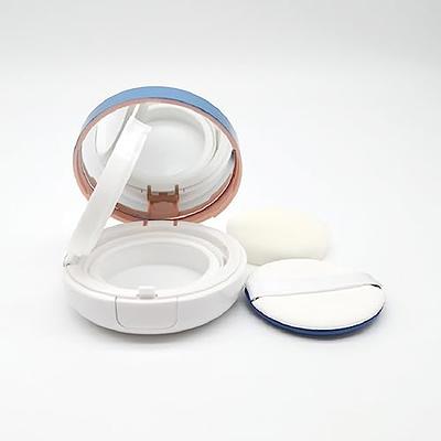 Powder Case with Mushroom Sponge Puff Portable Loose Powder Box