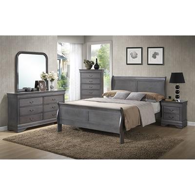 ACME Louis Philippe III 4pc Queen Bedroom Set with Storage in