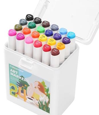 WA Portman Prima Coastal Woodland Professional Alcohol Markers Set - 12-pc  Chisel and Fine Point Dual Tip Alcohol Markers - Alcohol Marker Set 