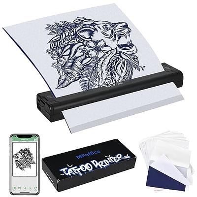 QIKIZAXE Wireless Tattoo Transfer Printer, with 10pcs Tattoo Stencil Paper,  Portable Tattoo Stencil Machine Rechargeable Thermal Copier Machine  Compatible with Android and iOS Phone & Laptop & iPad - Yahoo Shopping