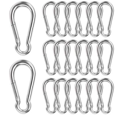 Stainless Steel Spring Clip Hook, Heavy Duty Carabiner Clips for