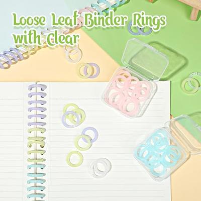 100 PCS Binder Rings, NEWEST Loose Leaf Binder Rings 1/2 Inch Small Binder  Ring for
