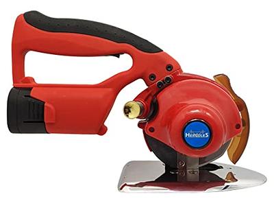 Hercules RK-BAT-100 5-Speed Cordless Electric Rotary Cutter for Cloth,  Leather, Natural and Synthetic Fabrics – 4 Inch Single & Multi-Layer Round Knife  Cutting Machine - Yahoo Shopping