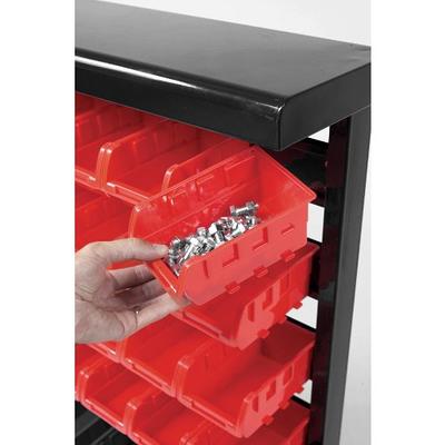 HORUSDY Storage Bins Parts Rack 36Pcs Bin Organizer Garage Plastic Shop  Tool, Tools for Men Tools Gif