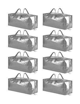 SpaceAid Heavy Duty Moving Bags, Extra Large Storage Totes W/Backpack, 8 Pack