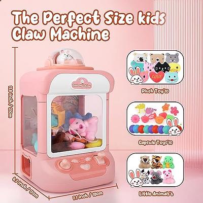 Syahro Mini Claw Machine with Music, Containing Plastic Toys, Gashapons,  Dispenser & Plush Toys, Funny Game and Gift for Party, Mini Candy Vending  Machine for Girls and Boys Ages 3-6, 4-8 - Yahoo Shopping