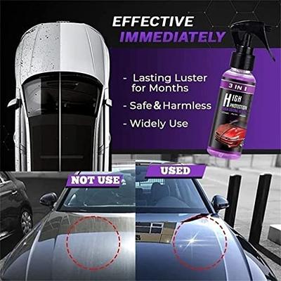 High Protection 3 in 1 Spray, 3 in 1 High Protection Quick Car Coating Spray, 3 in 1 Ceramic Car Coating Spray, Nano Car Scratch Repair Spray, Quick