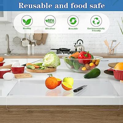 Acrylic Cutting Boards Clear Countertop Chopping Board With Lip Non Slip  Cutting Board For Restaurant Kitchen Counter Protector