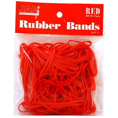 JAM Paper Colored Rubber Bands Size 33 100/Pack (333RBPU)