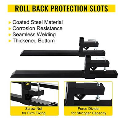 VEVOR Pallet Forks, 58.7 Inch Clamp on Pallet Forks, 4000lbs