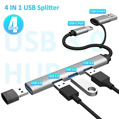  Aceele USB C Hub Splitter, 30cm Long Cable 5 in 1 Type