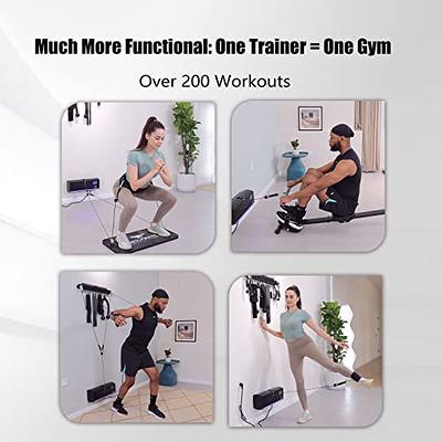 Functional Trainer System, Portable At Home Gym Workout Equipment, Strength  Training Home Exercise Workouts for Men & Women | Great for Cardio