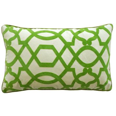 Jiti Indoor Circle Embroidered Patterned Silk Square Throw Pillows