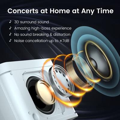  Karaoke Machine with 2 Wireless Microphones for Adults/Kids,  2023 Upgraded PA Speaker System, Singing Machine with Echo and Vocal Cut,  Supports TF, AUX-in, for Home Party, Meeting, Wedding : Musical Instruments