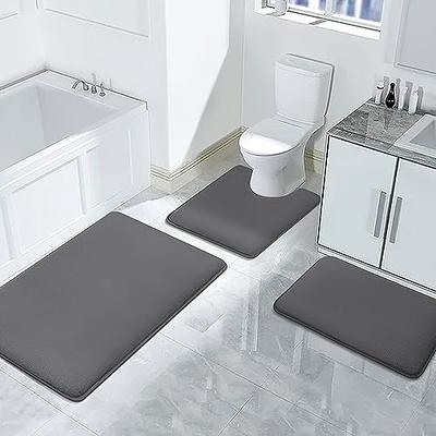 Memory Foam Bath Mats for Bathroom Floor,Ultra Soft Non Slip Thick Floor  Carpet,Strong Absorption & Machine Washable 