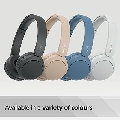  Sony WH-CH520 Best Wireless Bluetooth On-Ear Headphones with  Microphone for Calls and Voice Control, Up to 50 Hours Battery Life with  Quick Charge Function, Includes USB-C Charging Cable - Black 