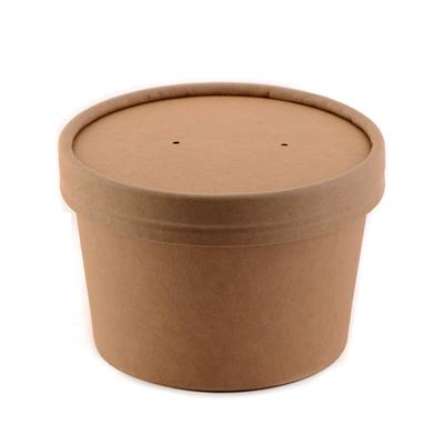 8 Oz. Disposable Kraft Paper Soup Containers With Vented Lids - Half-Pint  Ice Cream, Frozen Yogurt Cups, Microwavable, Take Out - Yahoo Shopping