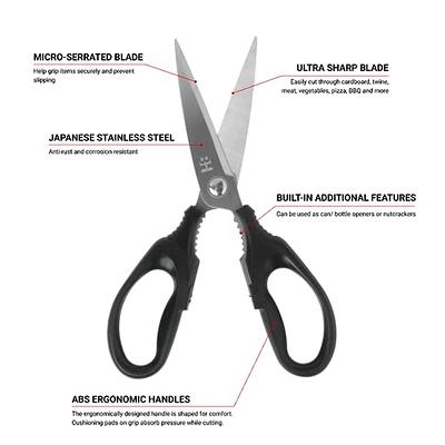 Kitchen Scissors-heavy Duty Kitchen Shears Stainless Steel,comes-apart  Detachable Kitchen Shears,with Magnetic Holder,for Chicken,meat,food,vegetables