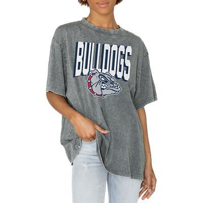 Gameday Couture Denver Broncos Women's Gray Gladiator Studded Sleeve Cropped  T-Shirt