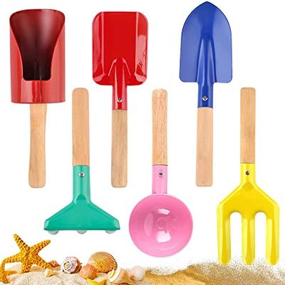 3pcs Beach Toys Kids Beach Shovel Set With Handle, Outdoor Toy Kit