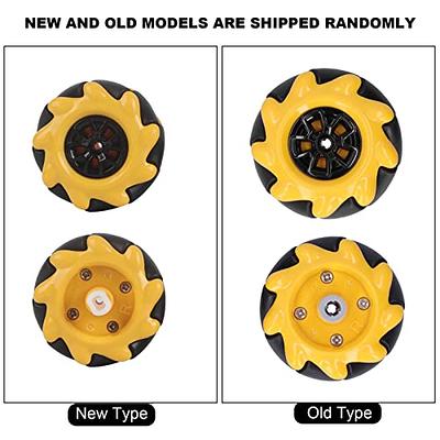Eujgoov Mecanum Wheel, 48mm Omni-Directional Wheel Smart Robot Car  Accessories DIY Toy Components (2 Pairs) - Yahoo Shopping