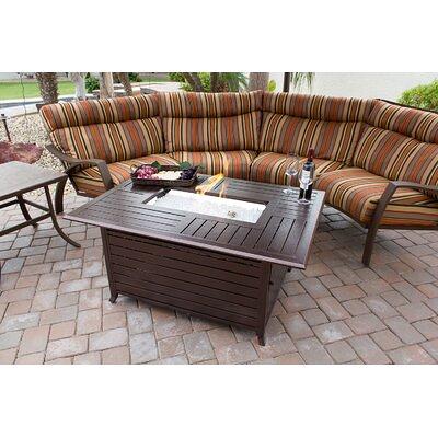 Anaka Aluminum Propane Outdoor Gas Fire Pit Table