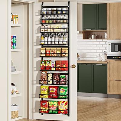 1Easylife Over the Door Pantry Organizer: 9-Tier Pantry Door Organizer  Adjustable, Hevy Duty Metal Hanging Spice Rack, Pantry Organization and  Storage Behind Door with 9 Basket for Kitchen - Yahoo Shopping