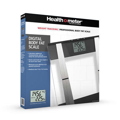 Health O Meter Scale | Weight Tracking Digital Bathroom Scale, Black