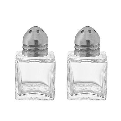 mini stainless steel salt and pepper