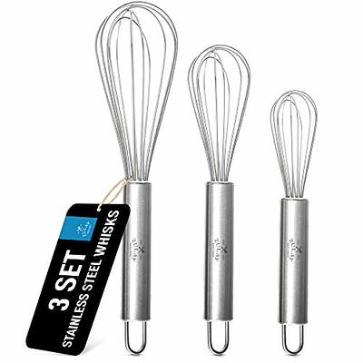1 Pcs 8 Inch Stainless Steel Spring Whisk Mini French Spring Coil Whisks  Egg Whisk Wire Whip Cream Beater Kitchen Utensils for Stirring, Baking and  Cooking (Silver) - Yahoo Shopping