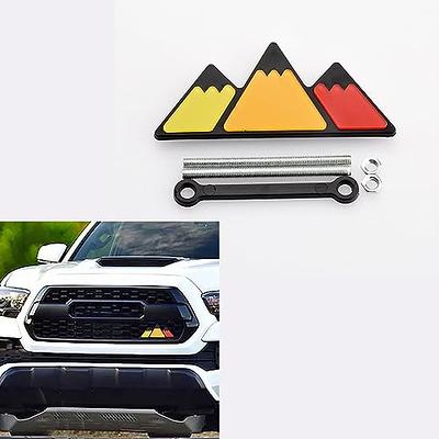 Jawmoy 1 PC Tri-Color Grille Badge, Automotive Grille Decoration  Accessories, Front Grille Decoration Emblem, ABS Car Grille Emblem,  Compatible with Tacoma 4Runner (Yellow & Orange & Red) - Yahoo Shopping