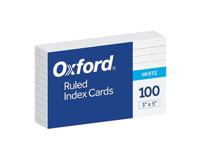 Oxford 40279 3 x 5 Assorted Color Ruled Index Cards - 100/Pack - Yahoo  Shopping