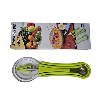 Dual-head Stainless Carving Knife Fruit Watermelon Ice Cream Baller Scoop  Stack