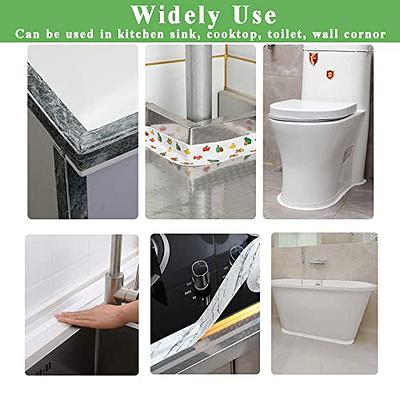 1/2 PVC Self Adhesive Caulk Sealing Strip Tape Kitchen Wall Sink Toilet  Bathroom