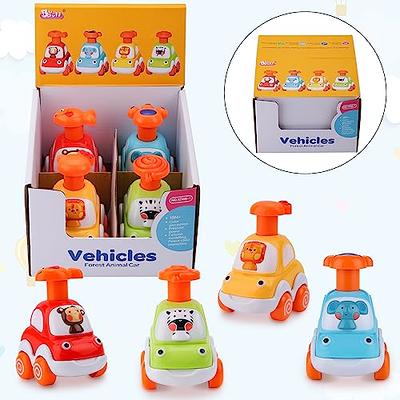 Toddler Animal Car Toys for 1 2 3 Year Old Boys, Press and Go