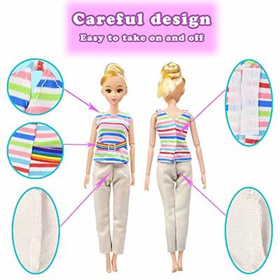  10 Set Doll Clothes for 11.5 Inch Girl Doll Include 4 Fashion  Dresses 1 Sport Wear 4 Tops and 4 Short Outfits 1 Casual Wear for 11.5 Inch  Doll Clothes Set (NO Doll) : Toys & Games