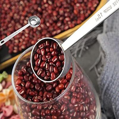 Long Handle Coffee Scoop 1 Tbsp Measuring Scoop Spoon 1 Tablespoon  Stainless Steel Coffee Scoop for Ground Coffee Bean Tea Sugar Flour Liquid